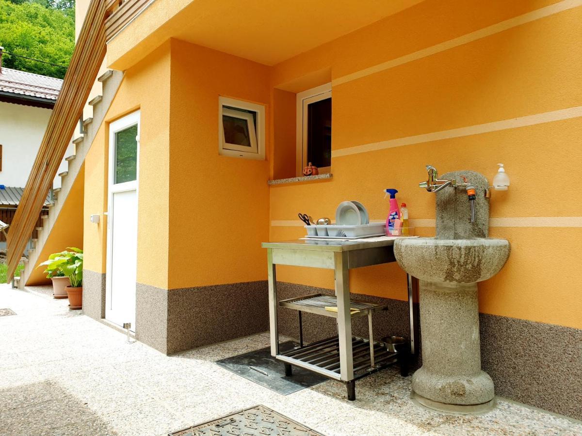 Apartment And Garden House Among The Mountains Podbrdo المظهر الخارجي الصورة